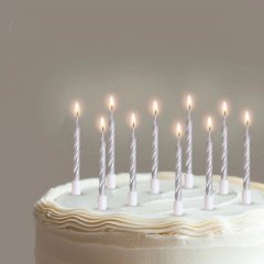 Свечи декоративные Серебристые 10 шт 2919667, 119 ₽ Свечи декоративные Серебристые 10 шт 2919667