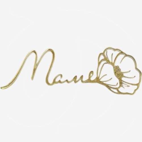 Топпер декоративный акриловый "Маме" Золото 9х3 см , 190 ₽ Топпер декоративный акриловый "Маме" Золото 9х3 см