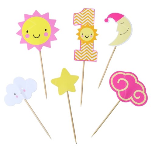 Набор топперов декоративных бумажных "Один годик. Девочка" 6 шт 7181417, 149 ₽ Набор топперов декоративных бумажных "Один годик. Девочка" 6 шт 7181417