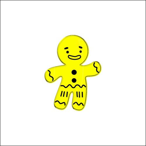 Топпер декоративный акриловый "Пряня" Золото 4х5 см ТСК221, 235 ₽ Топпер декоративный акриловый "Пряня" Золото 4х5 см ТСК221