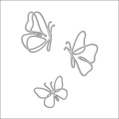 Набор топперов декоративных акриловых "Бабочки" Серебро 4х5 см 3 шт ТСК354, 125 ₽ Набор топперов декоративных акриловых "Бабочки" Серебро 4х5 см 3 шт ТСК354
