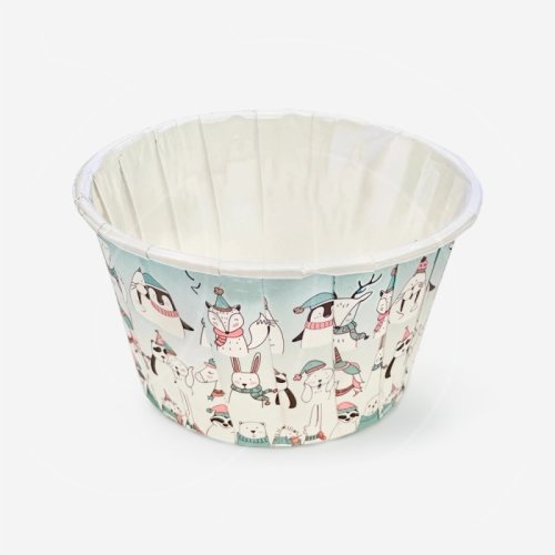 Капсула бумажная с подворотом D50 H40 "Белые медведи" 1 шт Б-68, 6 ₽ Капсула бумажная с подворотом D50 H40 "Белые медведи" 1 шт Б-68