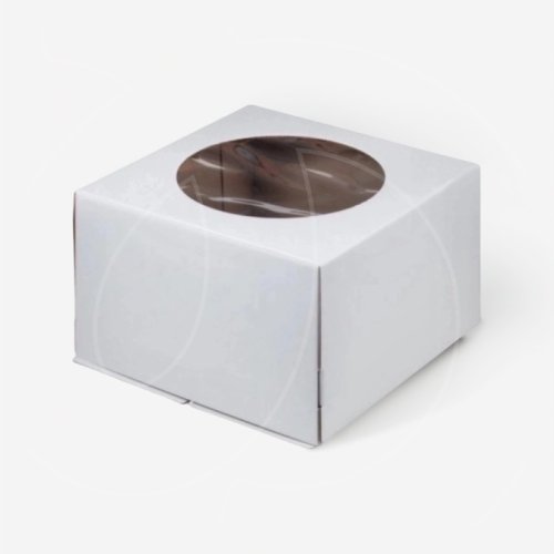 Коробка для торта с окном гофрокартон белая 26х26х18 см 012900, 145 ₽ Коробка для торта с окном гофрокартон белая 26х26х18 см 012900