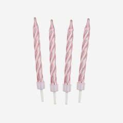 Свечи декоративные "Розовые завитки" Перламутровые 6 см 12 шт 620201, 190 ₽ Свечи декоративные "Розовые завитки" Перламутровые 6 см 12 шт 620201