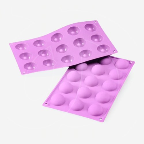 Форма силиконовая "Полусферы" 4 см 15 шт СФ-47, 319 ₽ Форма силиконовая "Полусферы" 4 см 15 шт СФ-47