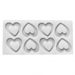 Молд силиконовый "Сердца" 5 см 8 шт СФ-5, 5553885, 299 ₽ Молд силиконовый "Сердца" 5 см 8 шт СФ-5, 5553885