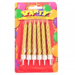 Свечи декоративные Большие золотые 6 шт 1670293, 119 ₽ Свечи декоративные Большие золотые 6 шт 1670293