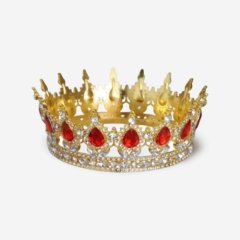 Топпер декоративный "Корона с камнями" Золото/Красный 12 см , 899 ₽ Топпер декоративный "Корона с камнями" Золото/Красный 12 см