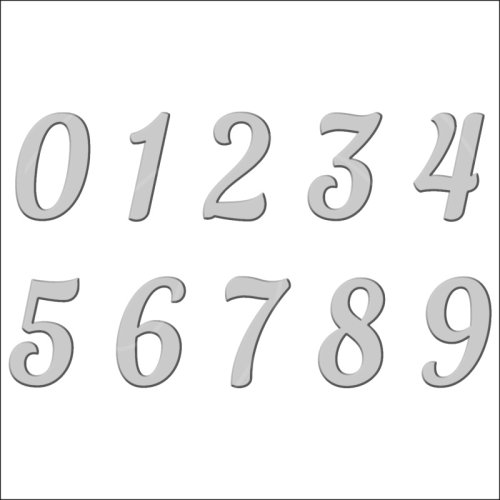 Топпер декоративный акриловый "Цифры боковые" Серебро 6,5 см ТСК359, 120 ₽ Топпер декоративный акриловый "Цифры боковые" Серебро 6,5 см ТСК359