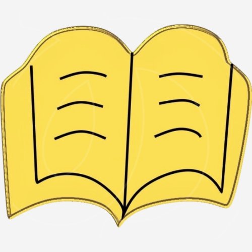 Топпер декоративный акриловый "Книга" Золото 4х3 см ТСК383, 100 ₽ Топпер декоративный акриловый "Книга" Золото 4х3 см ТСК383