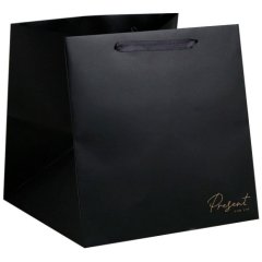Пакет для торта "Present" Чёрный 30х30х30 см 4783305, 290 ₽ Пакет для торта "Present" Чёрный 30х30х30 см 4783305