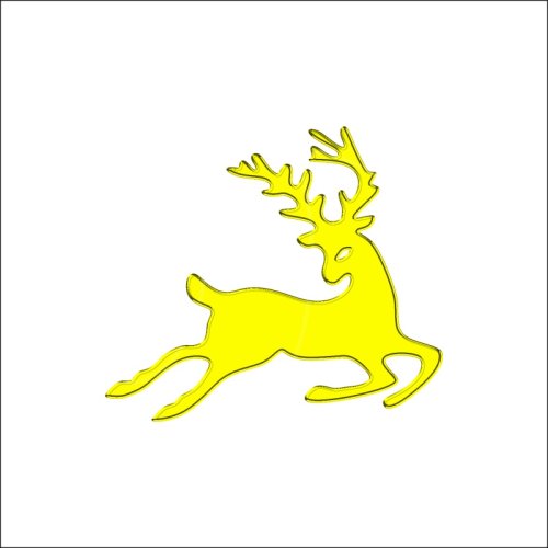 Топпер декоративный акриловый "Олень" Золотой 7х8 см ТСК164, 229 ₽ Топпер декоративный акриловый "Олень" Золотой 7х8 см ТСК164