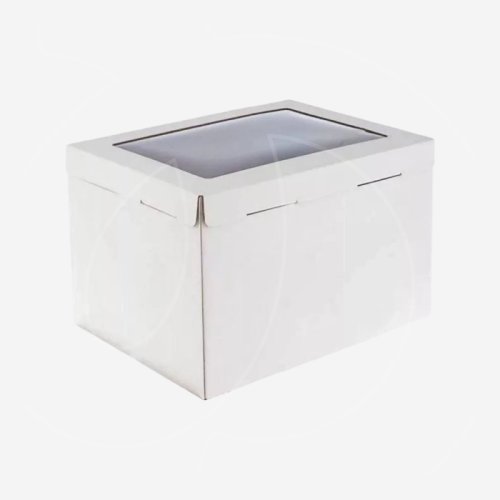 Коробка для торта с окном белая 30х40х26 см ForG COMFORT I W W 300*400*260 S    (EB 260 (окно)), 195 ₽ Коробка для торта с окном белая 30х40х26 см ForG COMFORT I W W 300*400*260 S    (EB 260 (окно))