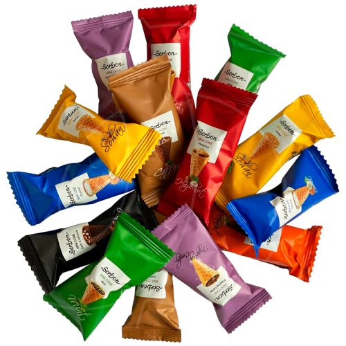 Рожок вафельный мини в ассортименте "Радуга" 1 шт 30002893, 15 ₽ Рожок вафельный мини в ассортименте "Радуга" 1 шт 30002893