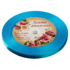 Лента для декора и упаковки Атласная 20 Ярко-голубая 6мм 1218101, 79 ₽ Лента для декора и упаковки Атласная 20 Ярко-голубая 6мм 1218101