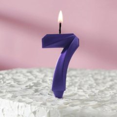 Свеча декоративная Цифра "7" Фиолетовая 6536356, 119 ₽ Свеча декоративная Цифра "7" Фиолетовая 6536356