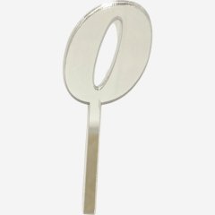 Топпер декоративный акриловый "Цифра 0" Серебро 9,5х3,5 см , 159 ₽ Топпер декоративный акриловый "Цифра 0" Серебро 9,5х3,5 см