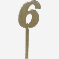 Топпер декоративный акриловый "Цифра 6" Серебро 9,5х3 см , 159 ₽ Топпер декоративный акриловый "Цифра 6" Серебро 9,5х3 см