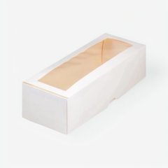 Коробка под рулет с окном белая 30х11х8 см 060620, 80 ₽ Коробка под рулет с окном белая 30х11х8 см 060620