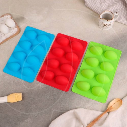 Форма силиконовая "Яйцо" 8 шт 2389046, СФ-215, 399 ₽ Форма силиконовая "Яйцо" 8 шт 2389046, СФ-215