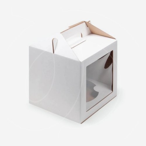 Коробка для торта/кулича с окном и ложементом белая 20х20х20 см 020830+020836, 159 ₽ Коробка для торта/кулича с окном и ложементом белая 20х20х20 см 020830+020836