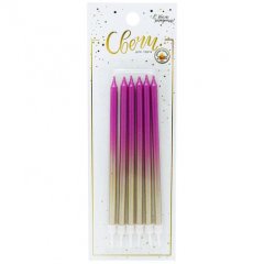 Свечи декоративные Розово-золотой градиент 12 см 6 шт 183551, Свеч-46, 250 ₽ Свечи декоративные Розово-золотой градиент 12 см 6 шт 183551, Свеч-46