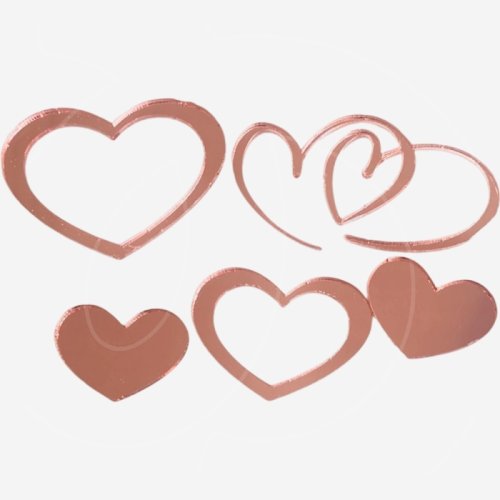 Набор топперов декоративных акриловых "Сердечки" Розовые 5 шт , 60 ₽ Набор топперов декоративных акриловых "Сердечки" Розовые 5 шт