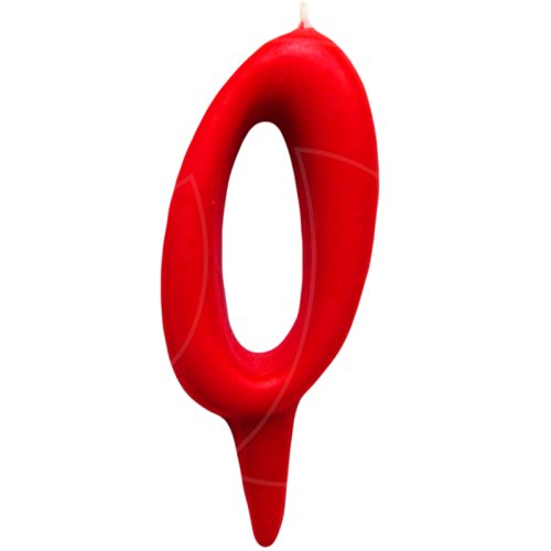 Свеча декоративная округлая "Цифра 0" Красная 2303034, 49 ₽ Свеча декоративная округлая "Цифра 0" Красная 2303034