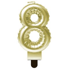 Свеча декоративная Цифра "8" Шар Золото 622095-8	, 89 ₽ Свеча декоративная Цифра "8" Шар Золото 622095-8