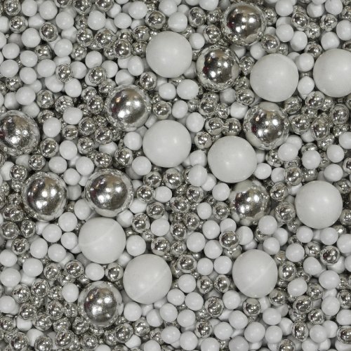 Посыпка кондитерская MIXIE "Диско-шарики белые с серебром" 45 г , 390 ₽ Посыпка кондитерская MIXIE "Диско-шарики белые с серебром" 45 г