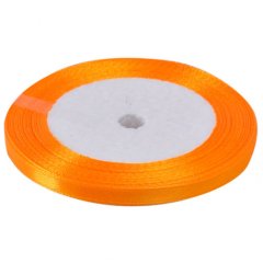 Лента для декора и упаковки Атласная Оранжевая №17 6 мм , 59 ₽ Лента для декора и упаковки Атласная Оранжевая №17 6 мм