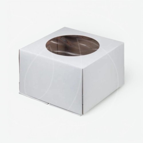 Коробка для торта с круглым окном белая 24х24х12 см 010000, 99 ₽ Коробка для торта с круглым окном белая 24х24х12 см 010000
