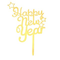 Топпер декоративный акриловый "Happy New Year" 7665933, 149 ₽ Топпер декоративный акриловый "Happy New Year" 7665933