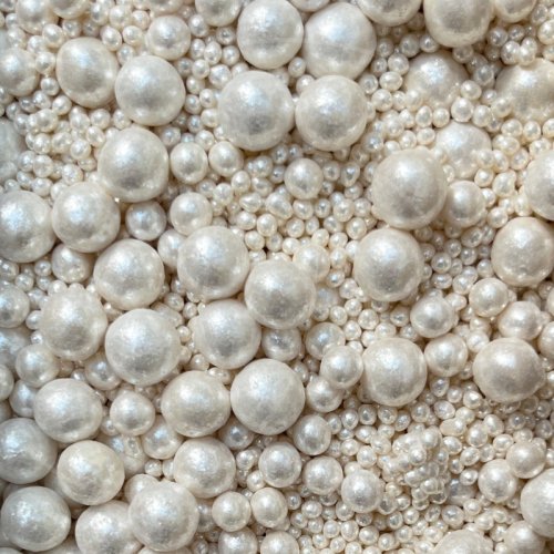 Посыпка кондитерская из дутого риса жемчуг блестящий "Белый микс" 1,5 кг 736, 2990 ₽ Посыпка кондитерская из дутого риса жемчуг блестящий "Белый микс" 1,5 кг 736