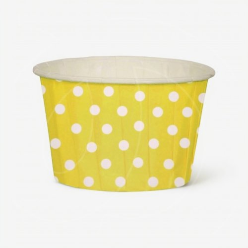 Капсула бумажная с подворотом Жёлтая в белый горошек D50 H40 10 шт Б-26, 69 ₽ Капсула бумажная с подворотом Жёлтая в белый горошек D50 H40 10 шт Б-26