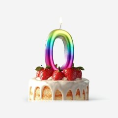 Свеча декоративная Цифра "0" Шар Радуга 5311067, 139 ₽ Свеча декоративная Цифра "0" Шар Радуга 5311067
