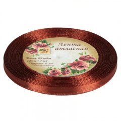 Лента для декора и упаковки Атласная 74 Коричневая 6мм 1218125, 79 ₽ Лента для декора и упаковки Атласная 74 Коричневая 6мм 1218125