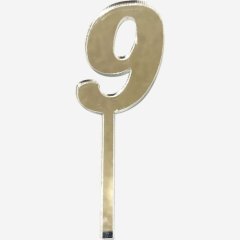 Топпер декоративный акриловый "Цифра 9" Серебро 9,5х3 см , 159 ₽ Топпер декоративный акриловый "Цифра 9" Серебро 9,5х3 см
