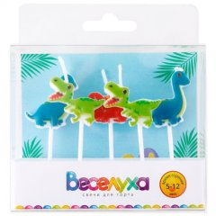 Свечи декоративные "Динозаврики" 6 см 5 шт 629231, 250 ₽ Свечи декоративные "Динозаврики" 6 см 5 шт 629231