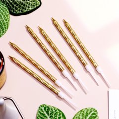 Свечи декоративные Золотые 14 см 6 шт 3006920, 190 ₽ Свечи декоративные Золотые 14 см 6 шт 3006920