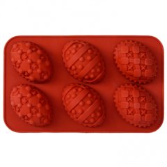 Форма силиконовая "Яйца резные Пасхальные" 6 шт 2854668, 290 ₽ Форма силиконовая "Яйца резные Пасхальные" 6 шт 2854668