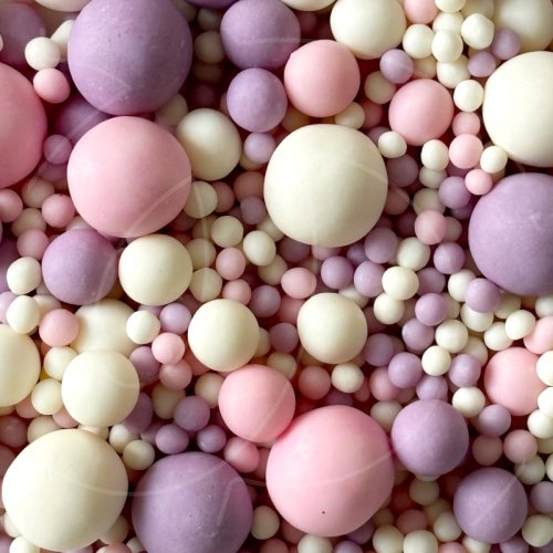 Посыпка кондитерская из дутого риса жемчуг матовый "Бело-розово-сиреневый микс" 50 г 086м, 79 ₽ Посыпка кондитерская из дутого риса жемчуг матовый "Бело-розово-сиреневый микс" 50 г 086м