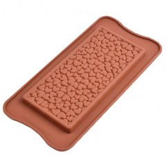 Форма силиконовая для шоколада "Плитка Сердца" СФ-7, 199 ₽ Форма силиконовая для шоколада "Плитка Сердца" СФ-7