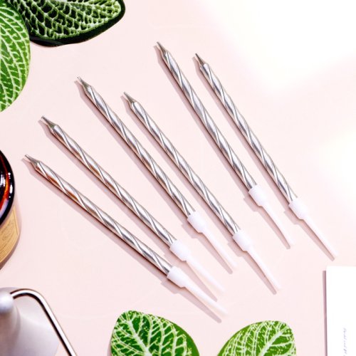 Свечи декоративные Серебристые 14 см 6 шт 3006919, 190 ₽ Свечи декоративные Серебристые 14 см 6 шт 3006919