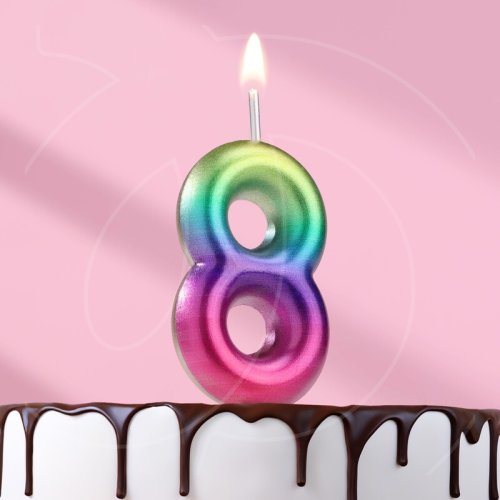 Свеча декоративная Цифра "8" Градиент 120320, 119 ₽ Свеча декоративная Цифра "8" Градиент 120320