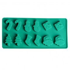 Форма силиконовая для шоколада "Новогодние предметы" 12 шт 2389425, СФ-105, 199 ₽ Форма силиконовая для шоколада "Новогодние предметы" 12 шт 2389425, СФ-105