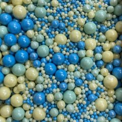 Посыпка кондитерская из дутого риса жемчуг "Жёлто-зелёно-бирюзовый микс" 50 г 240, 79 ₽ Посыпка кондитерская из дутого риса жемчуг "Жёлто-зелёно-бирюзовый микс" 50 г 240