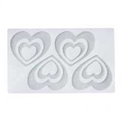 Молд силиконовый "Сердца двойные" 19,2х11,2 см СФ-122, 5553889, 359 ₽ Молд силиконовый "Сердца двойные" 19,2х11,2 см СФ-122, 5553889
