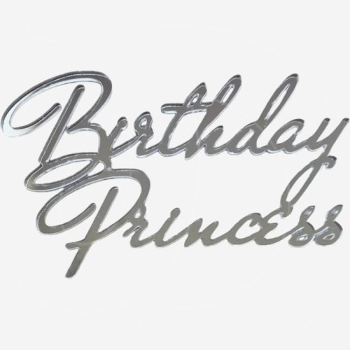 Топпер декоративный акриловый "Birthday Princess" Серебро 11х6,5 см , 289 ₽ Топпер декоративный акриловый "Birthday Princess" Серебро 11х6,5 см