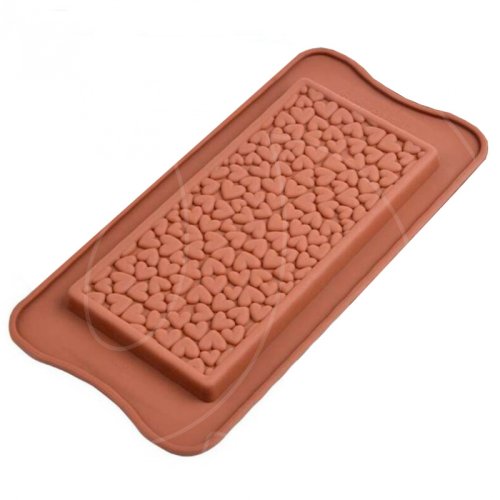 Форма силиконовая для шоколада "Плитка Сердца" СФ-7, 199 ₽ Форма силиконовая для шоколада "Плитка Сердца" СФ-7